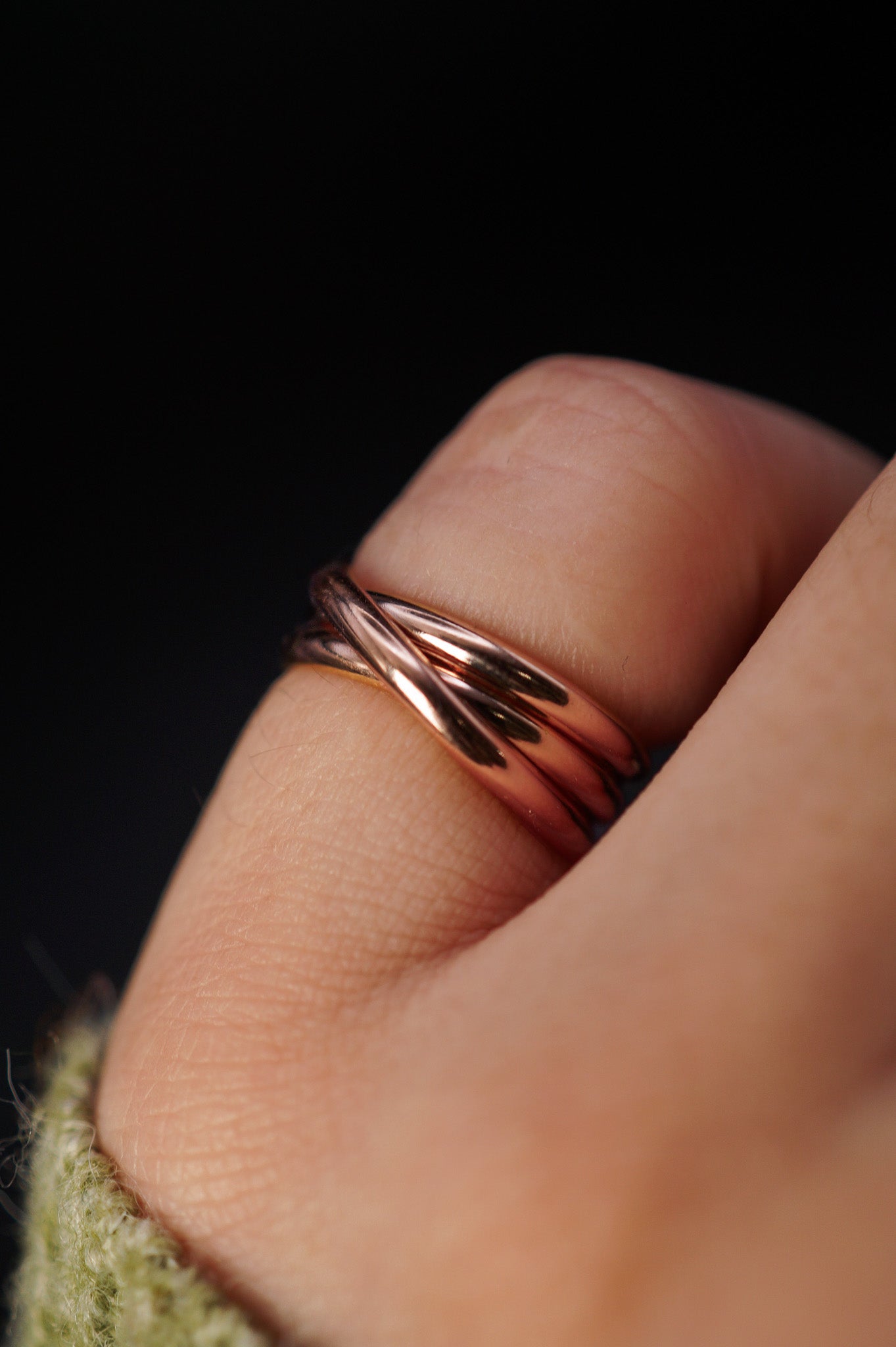 Overlap Ring, 14K Rose Gold Fill