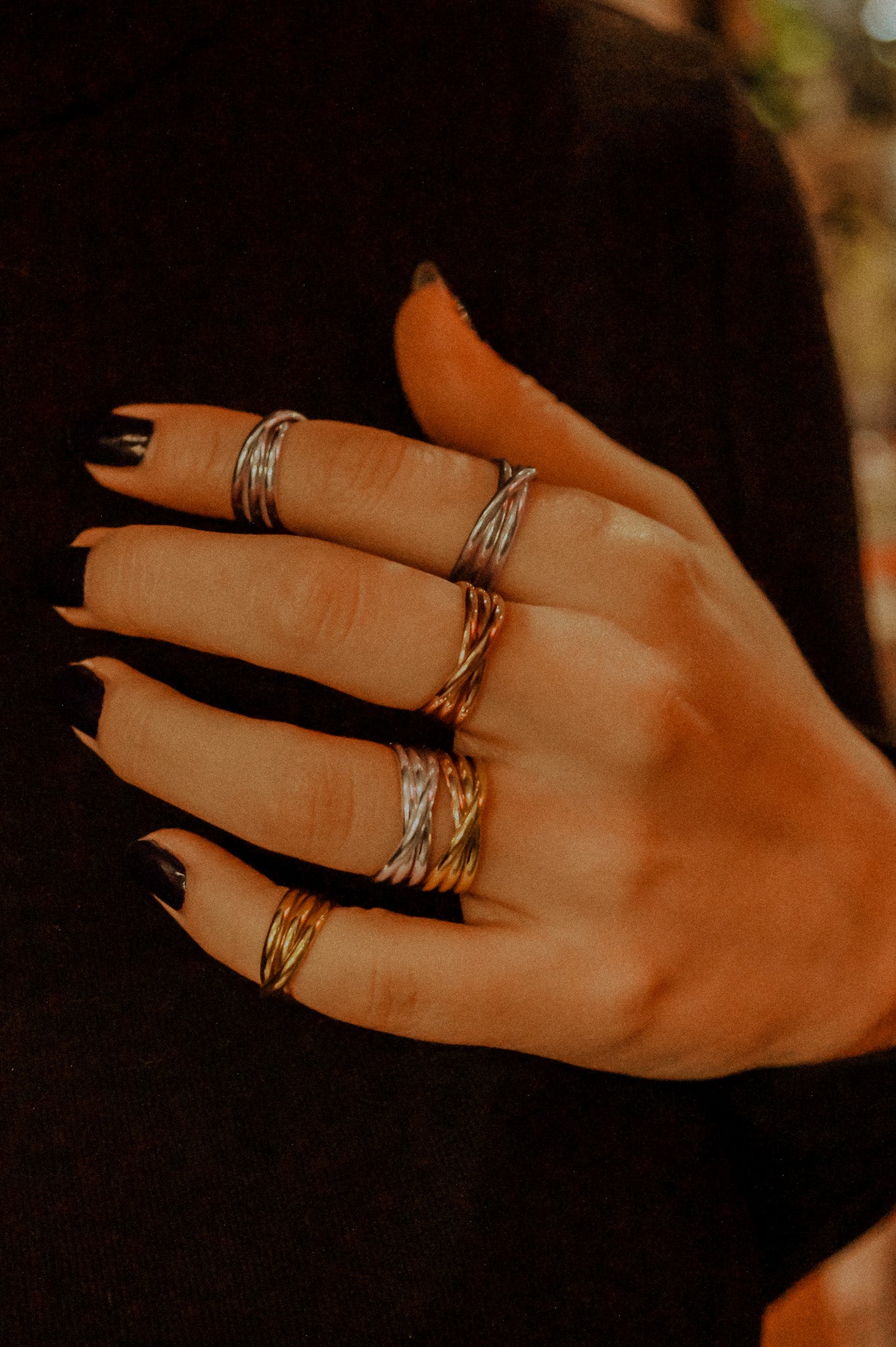 Overlap Ring, 14K Rose Gold Fill