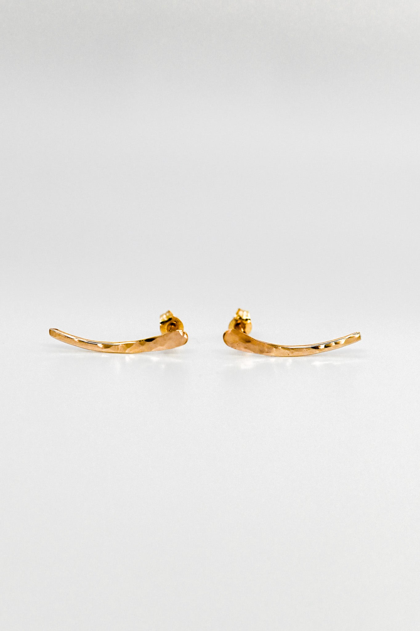 Ear Climber Earring, Solid 14K Gold