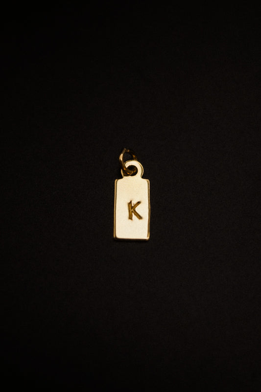 Monogram Rectangle Charm