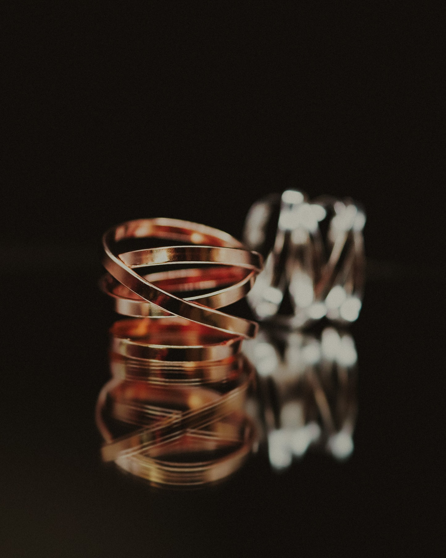 Ribbon Wraparound Ring, 14K Rose Gold Fill