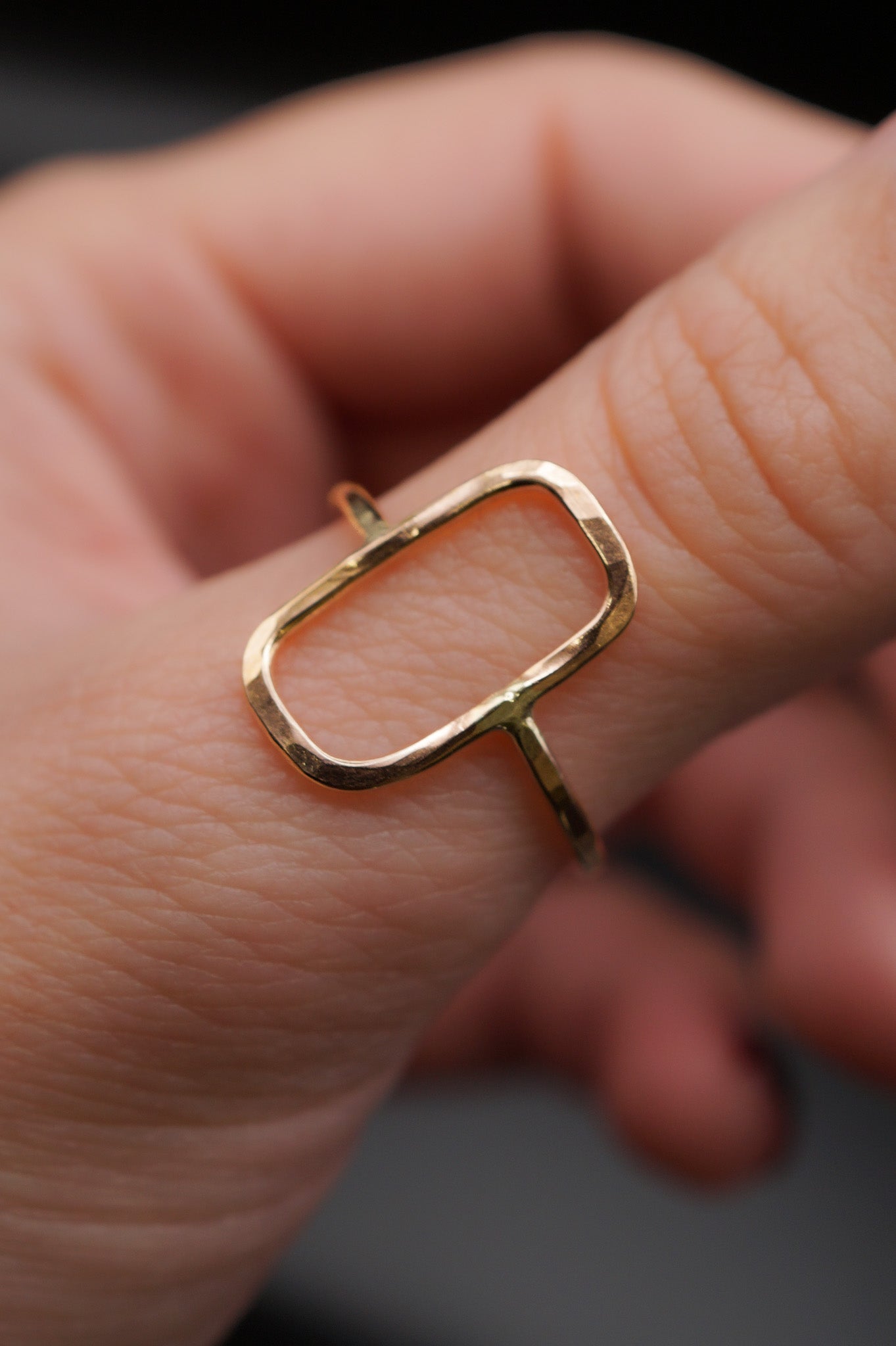 Rectangle Ring, 14K Gold Fill