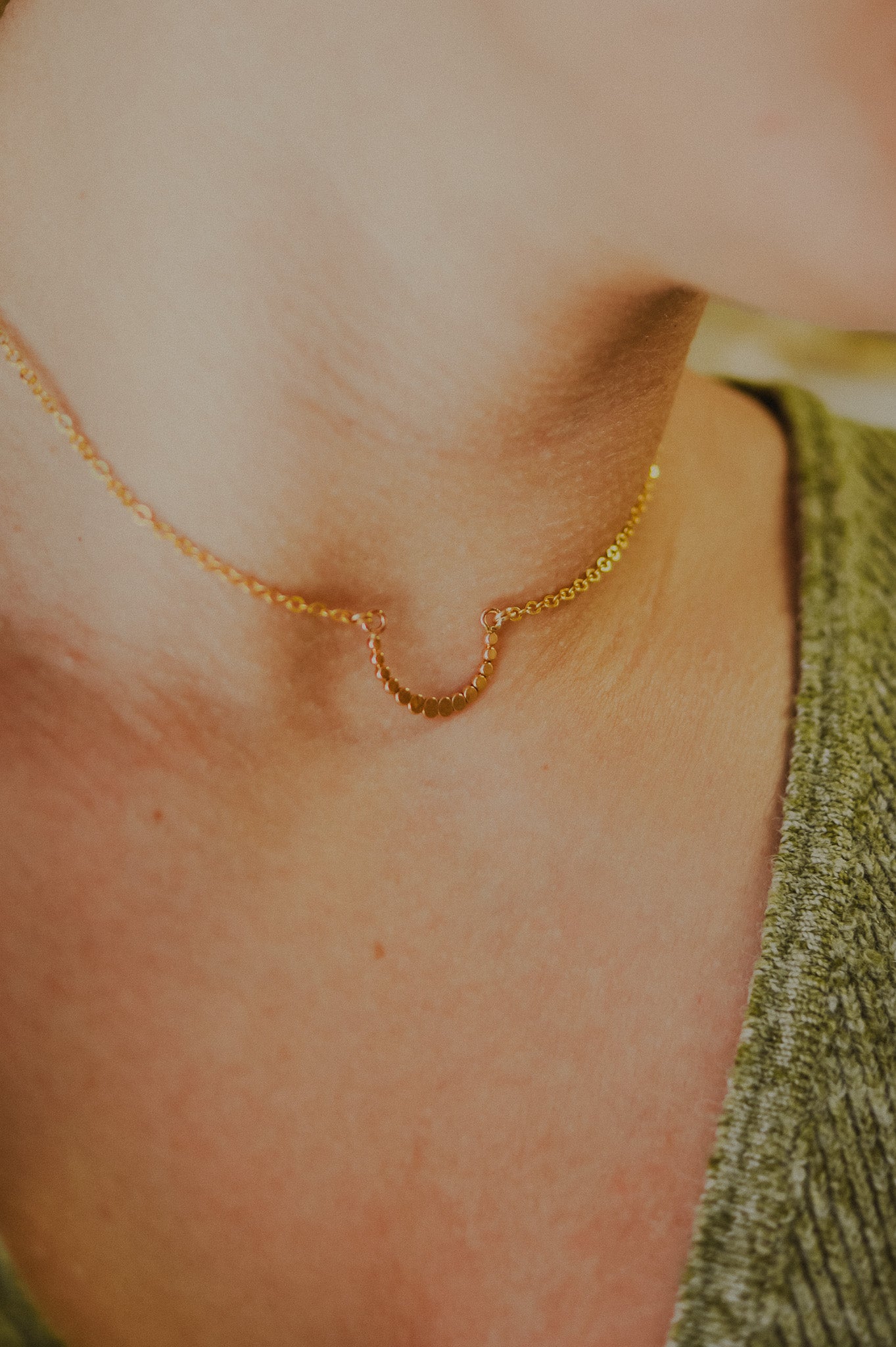 Small Bead Necklace, Gold Fill, Rose Gold Fill, or Sterling Silver