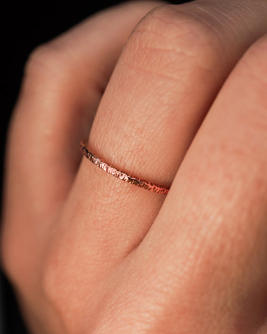 Sparkle Ring, 14K Rose Gold Fill