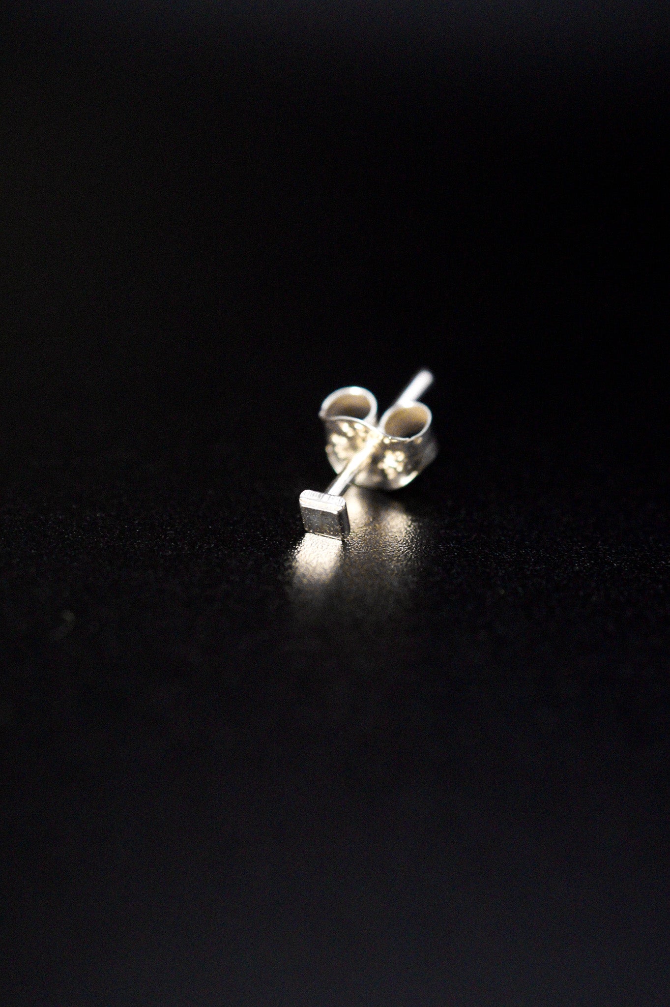 Square Mirror Stud Earrings, Gold Fill, Rose Gold Fill, or Sterling Silver