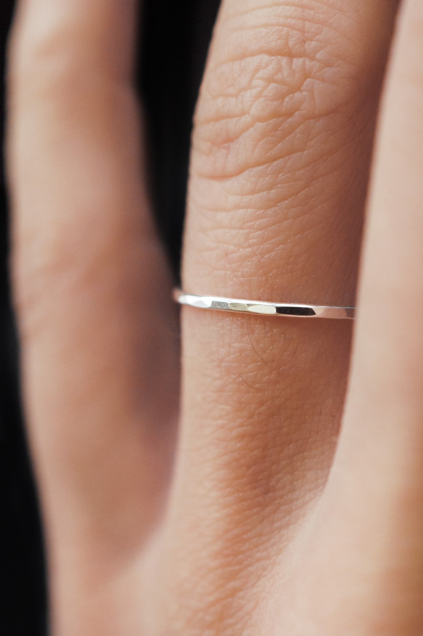 Medium Thick Ring, Sterling Silver