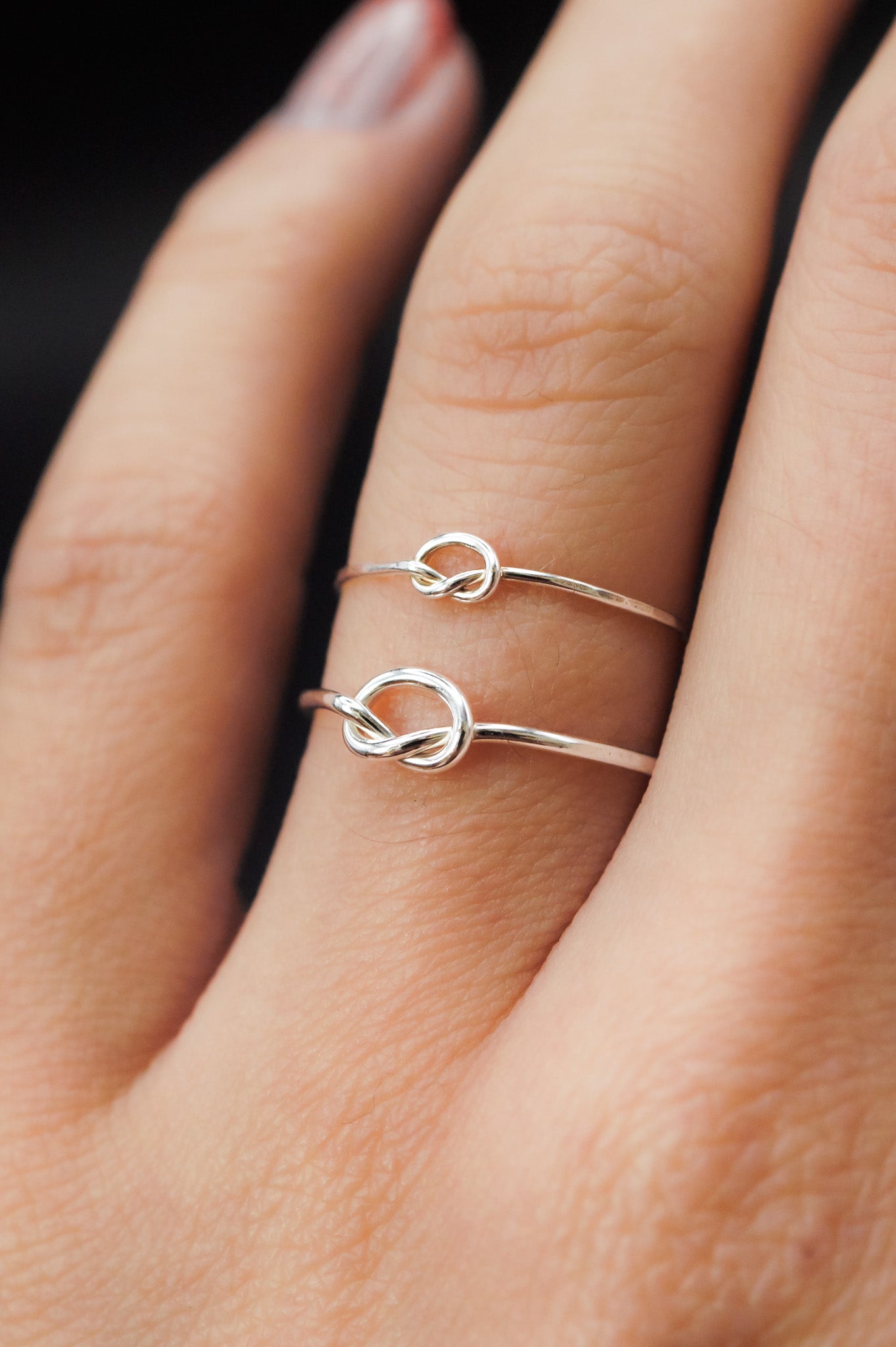 Open Knot Ring, Sterling Silver