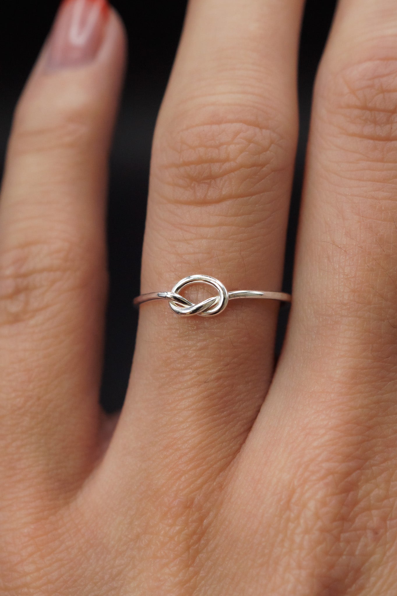 Open Knot Ring, Sterling Silver