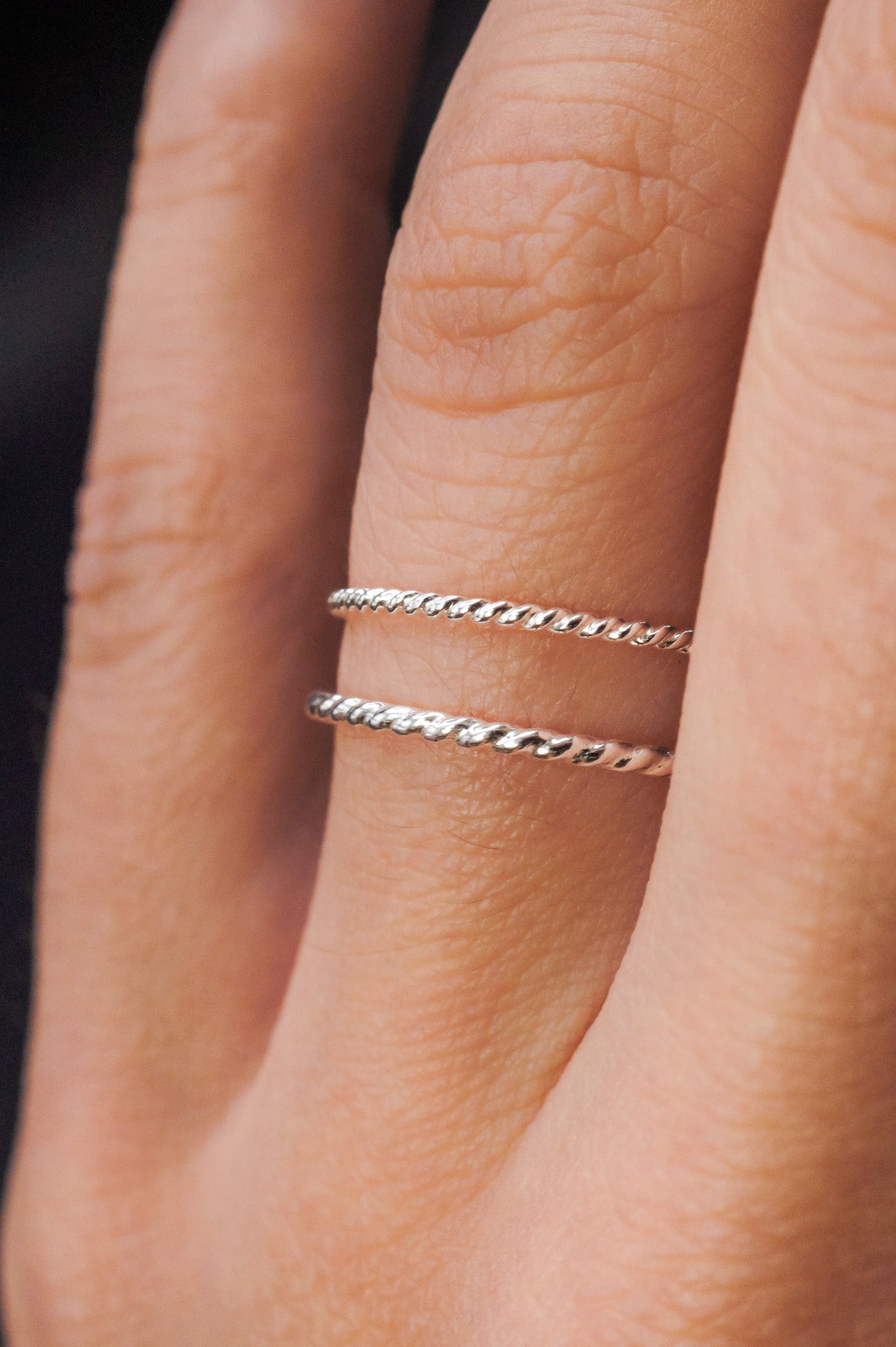 Twist Ring, Sterling Silver