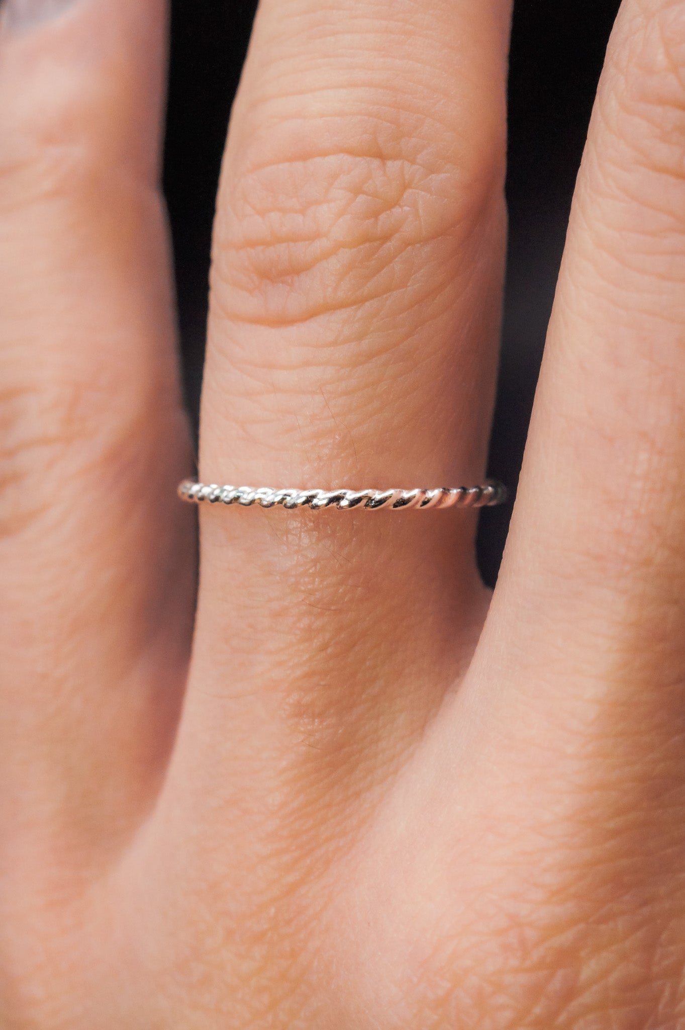 Twist Ring, Sterling Silver