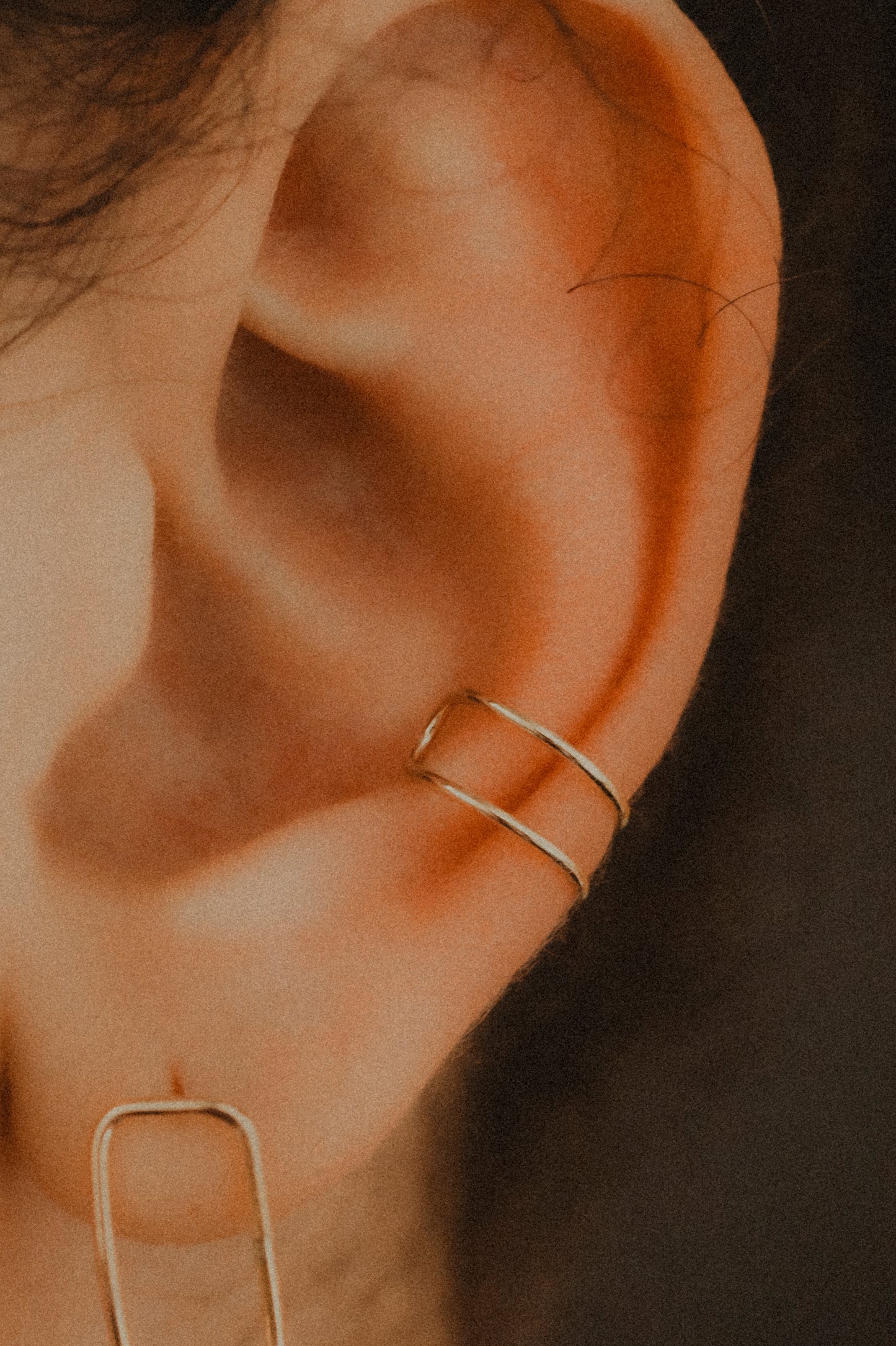 Stadium Ear Cuff, Solid Gold, Rose or White Gold