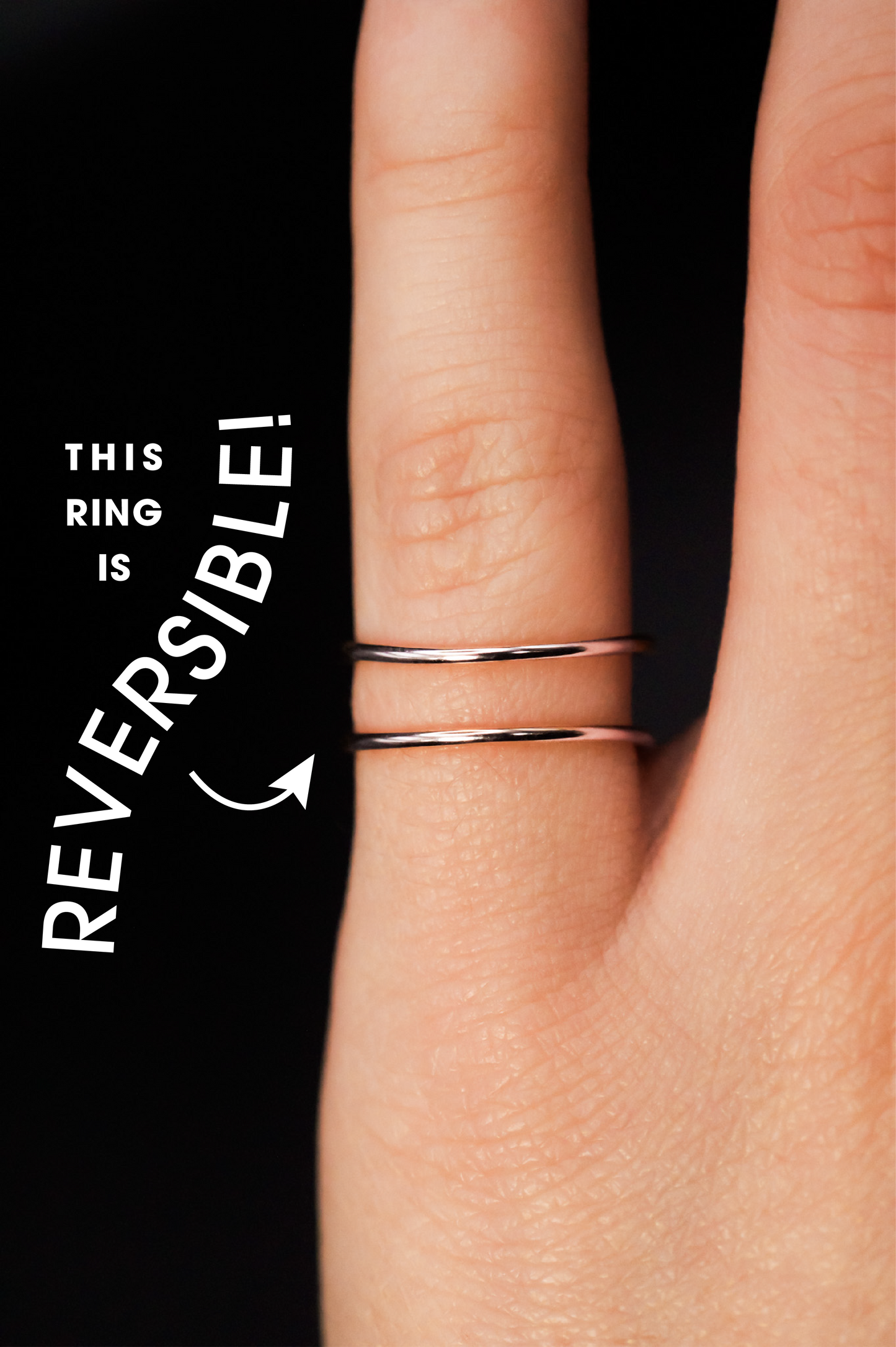 Stadium Cuff Ring, Sterling Silver