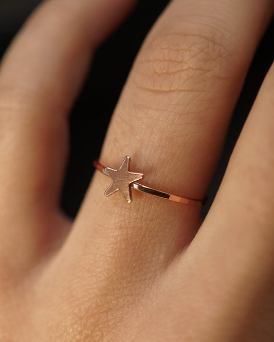 Star Ring, 14K Rose Gold Fill