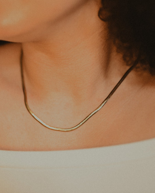 Serpent Chain Necklace, 14K Gold Fill