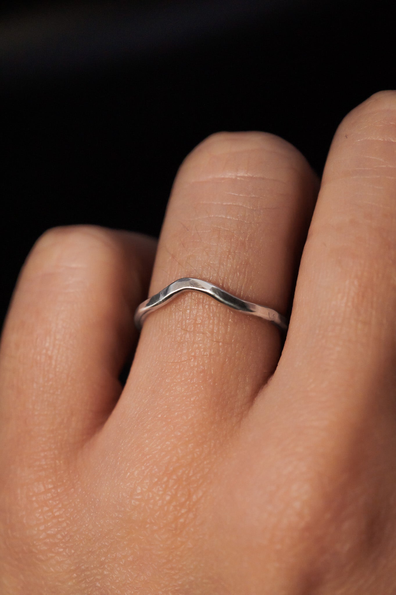 Teardrop Ring, Sterling Silver