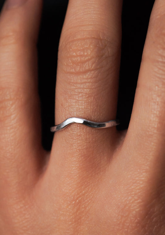 Teardrop Ring, Sterling Silver