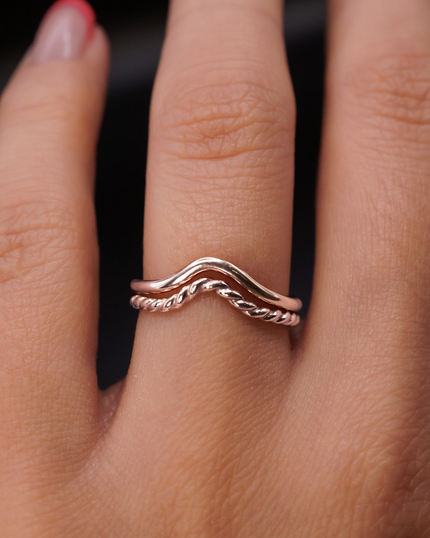 Twist Teardrop Ring, Sterling Silver