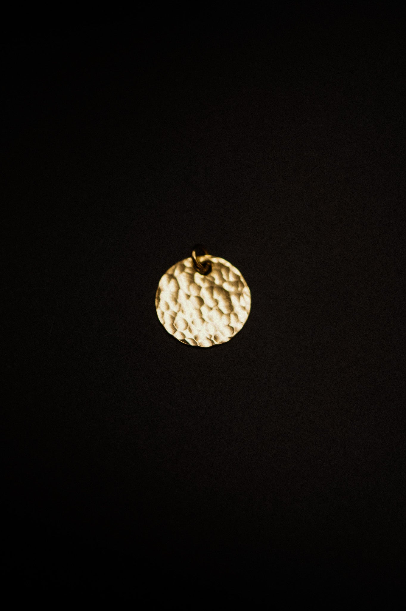 Hammered Medallion Charm