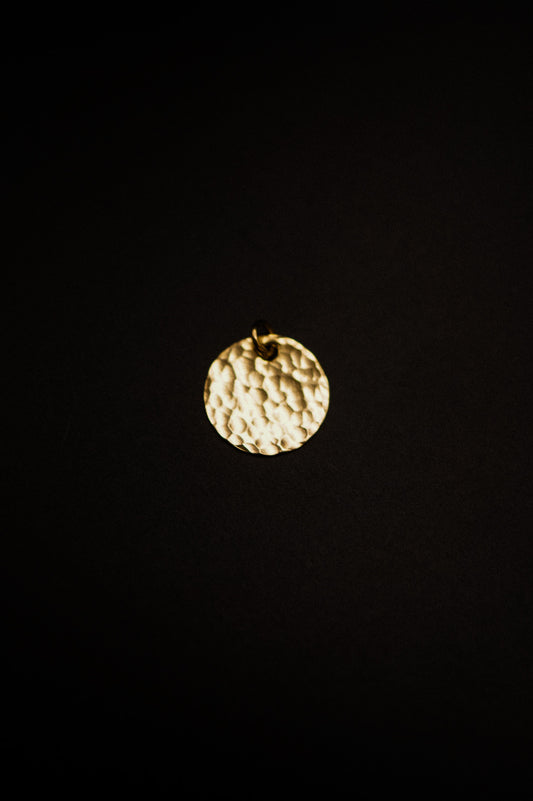 Hammered Medallion Charm