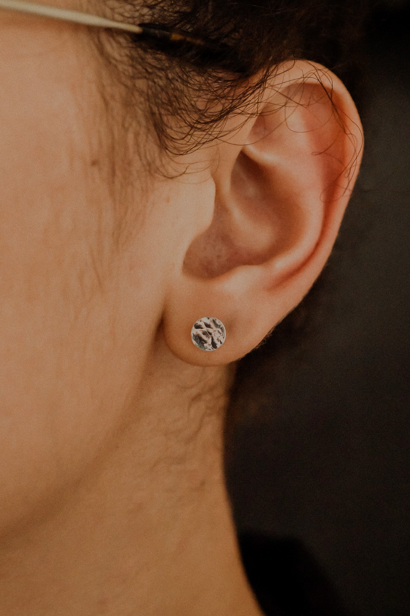 Moon Phase Stud Earrings Set of 2
