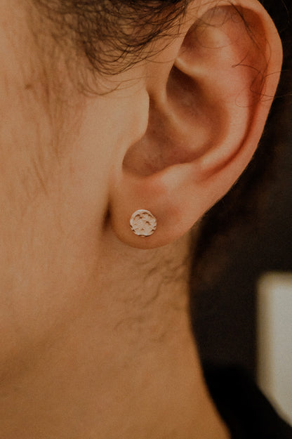 Dot Flat Back Stud Earring