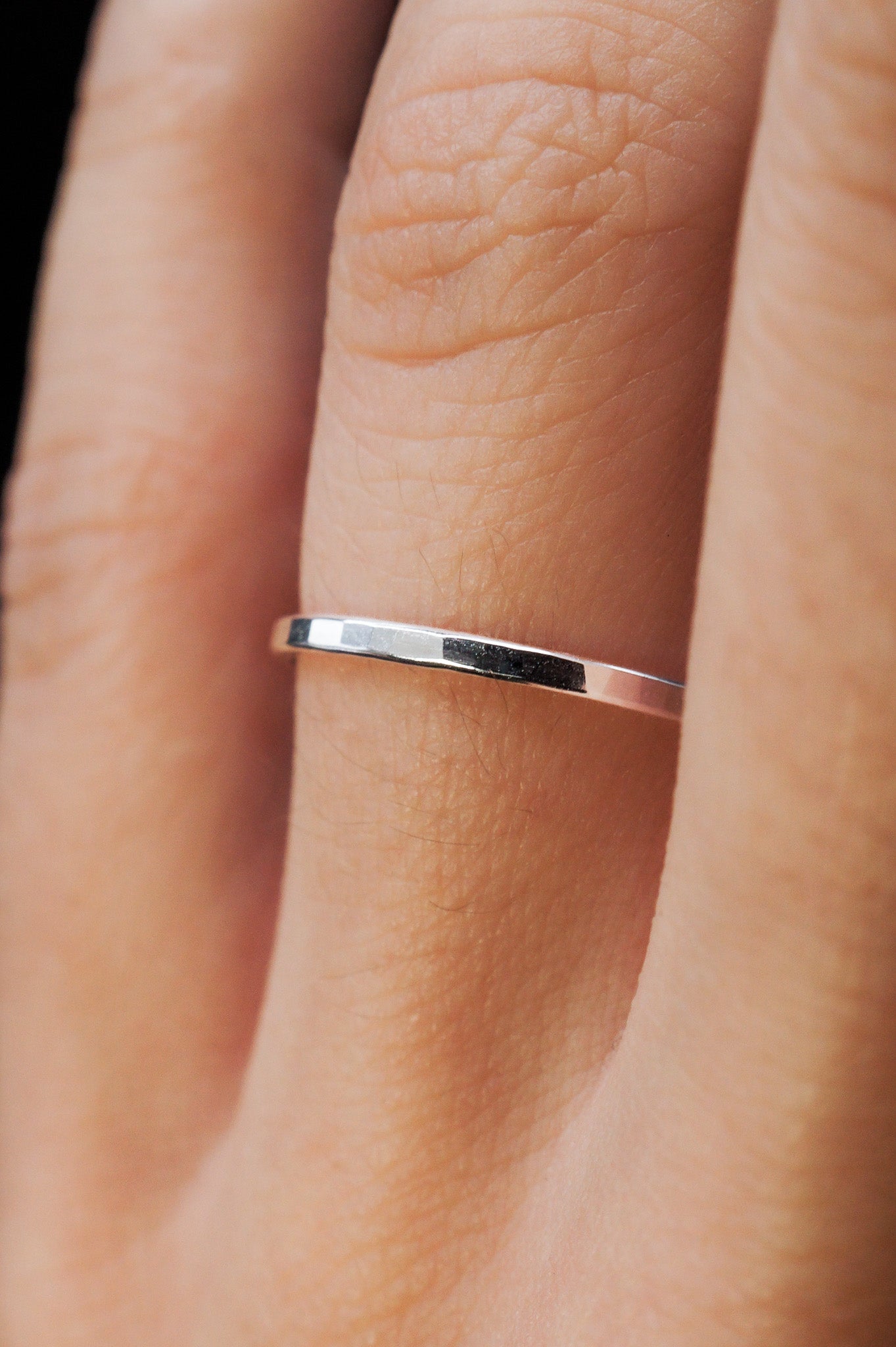 5mm Wide Flat Silver Ring Band, Sterling Silver, Simple Wedding Ring Band,  Plain Silver Band, Women's Men's Unisex Ring Band, Made to Order -   Canada