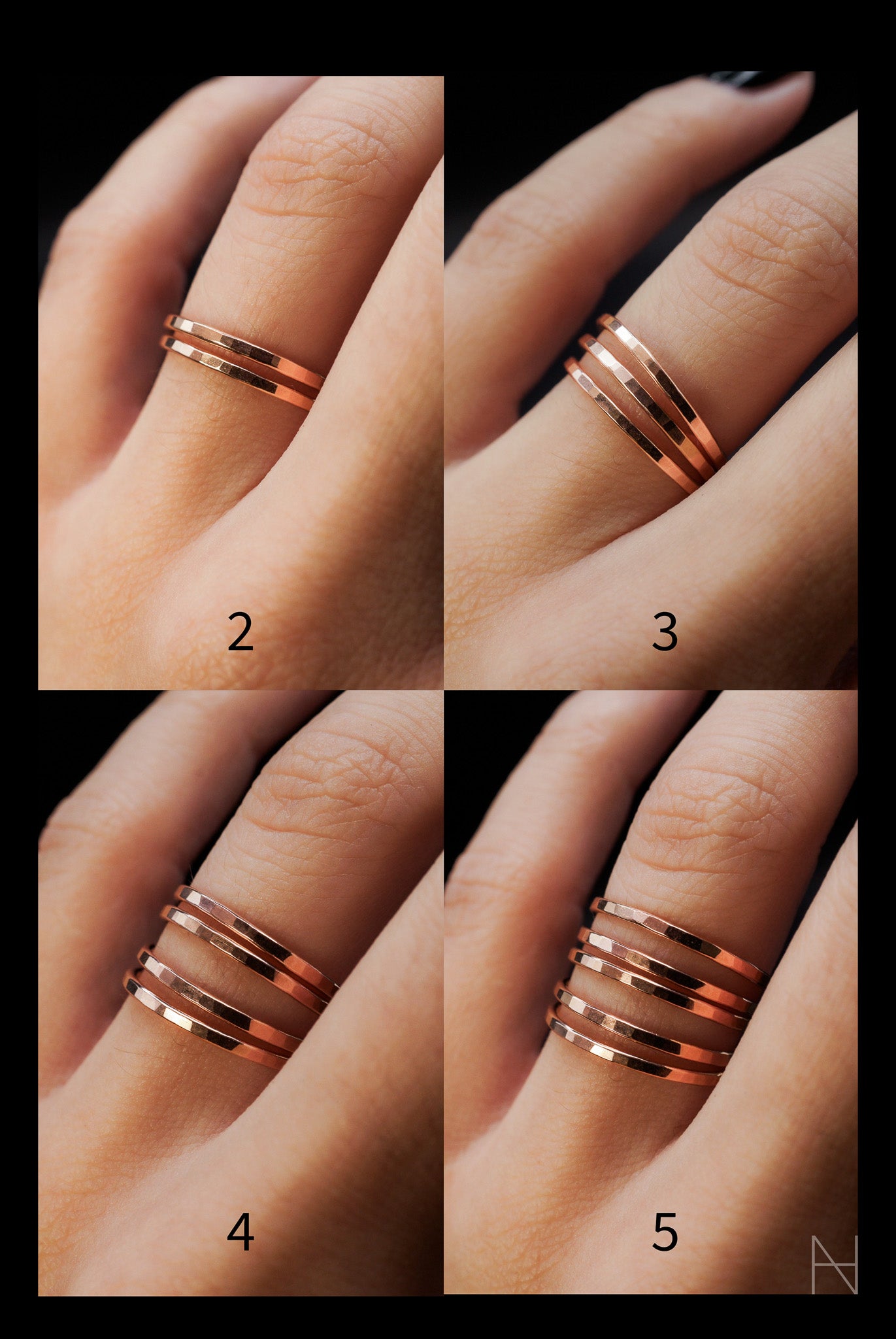 Thick Ring, 14K Rose Gold Fill