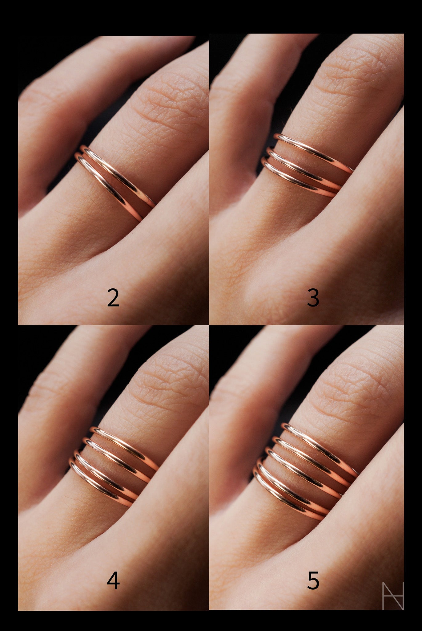 Thick Ring, 14K Rose Gold Fill