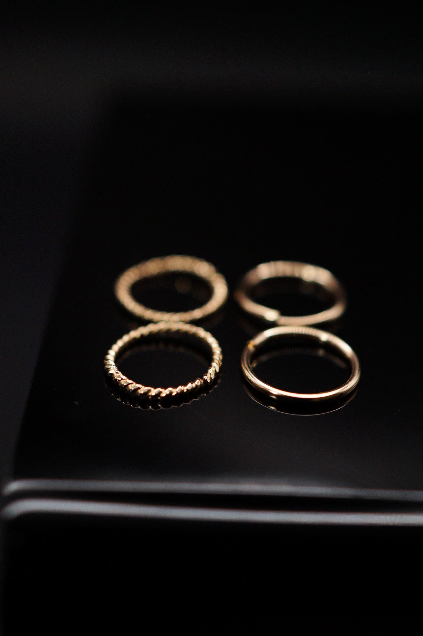 Twist Huggie Hoop Earring in Solid 14K Gold