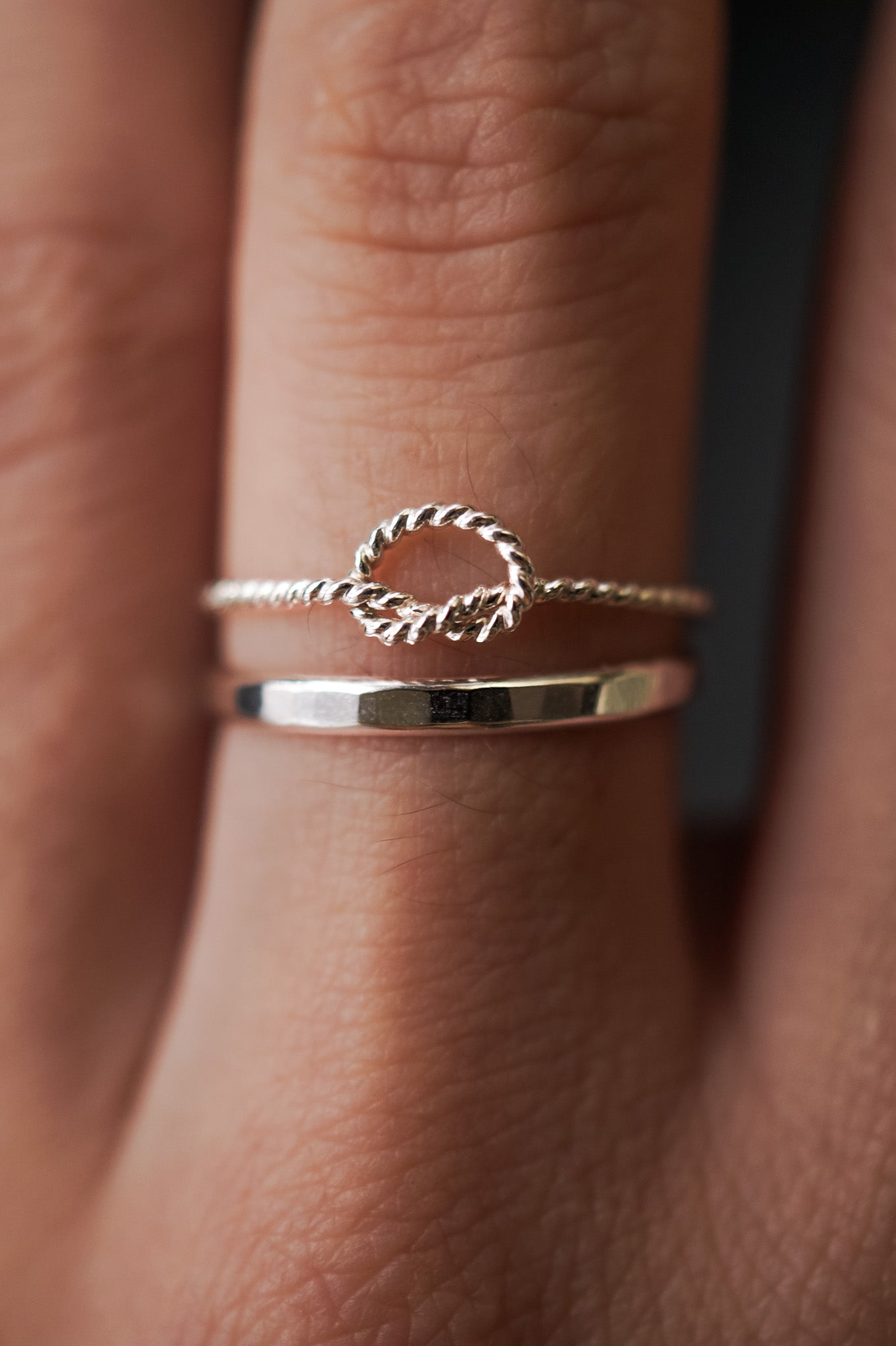 Twist Open Knot Ring,  Sterling Silver