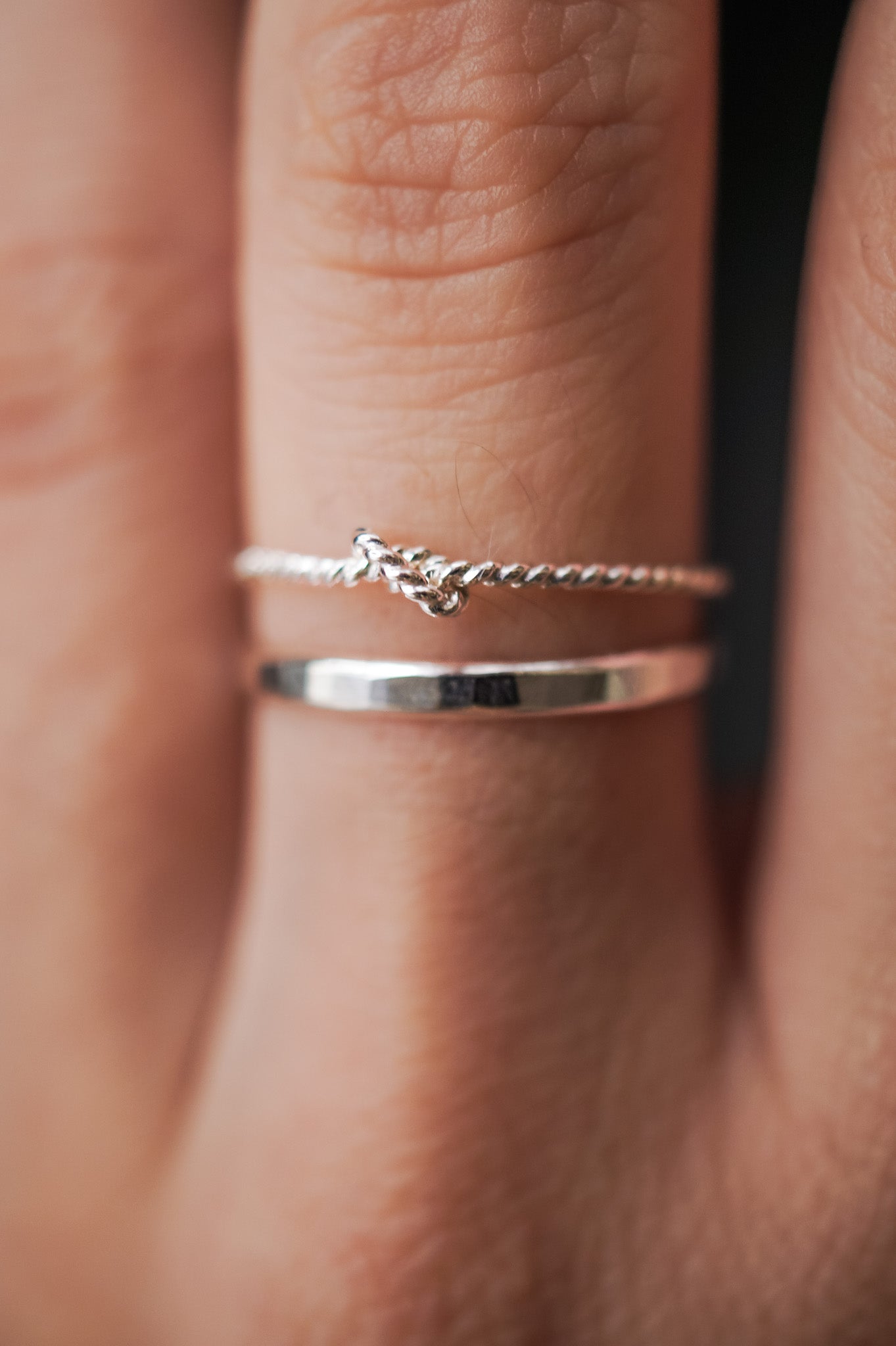 Twist Closed Knot Ring, Sterling Silver
