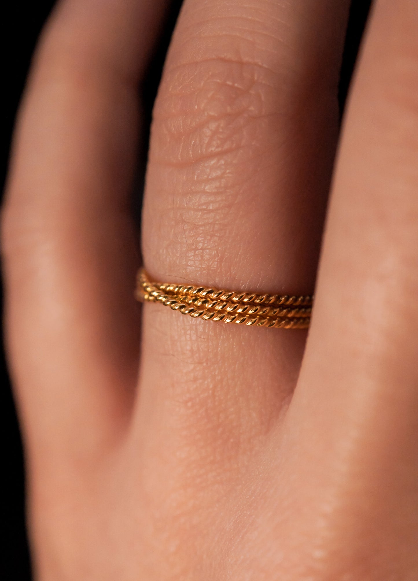 Twist Overlap Ring, 14K Gold Fill