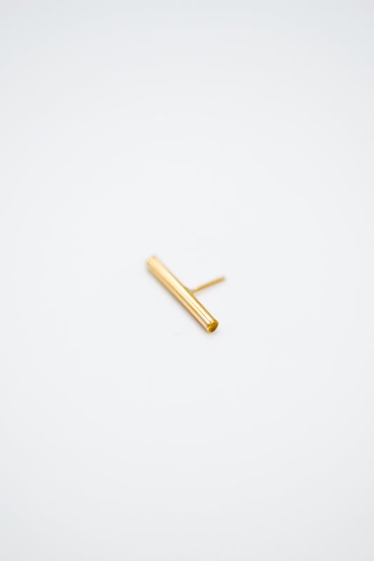 Mini Bar Flat Back Stud Earring
