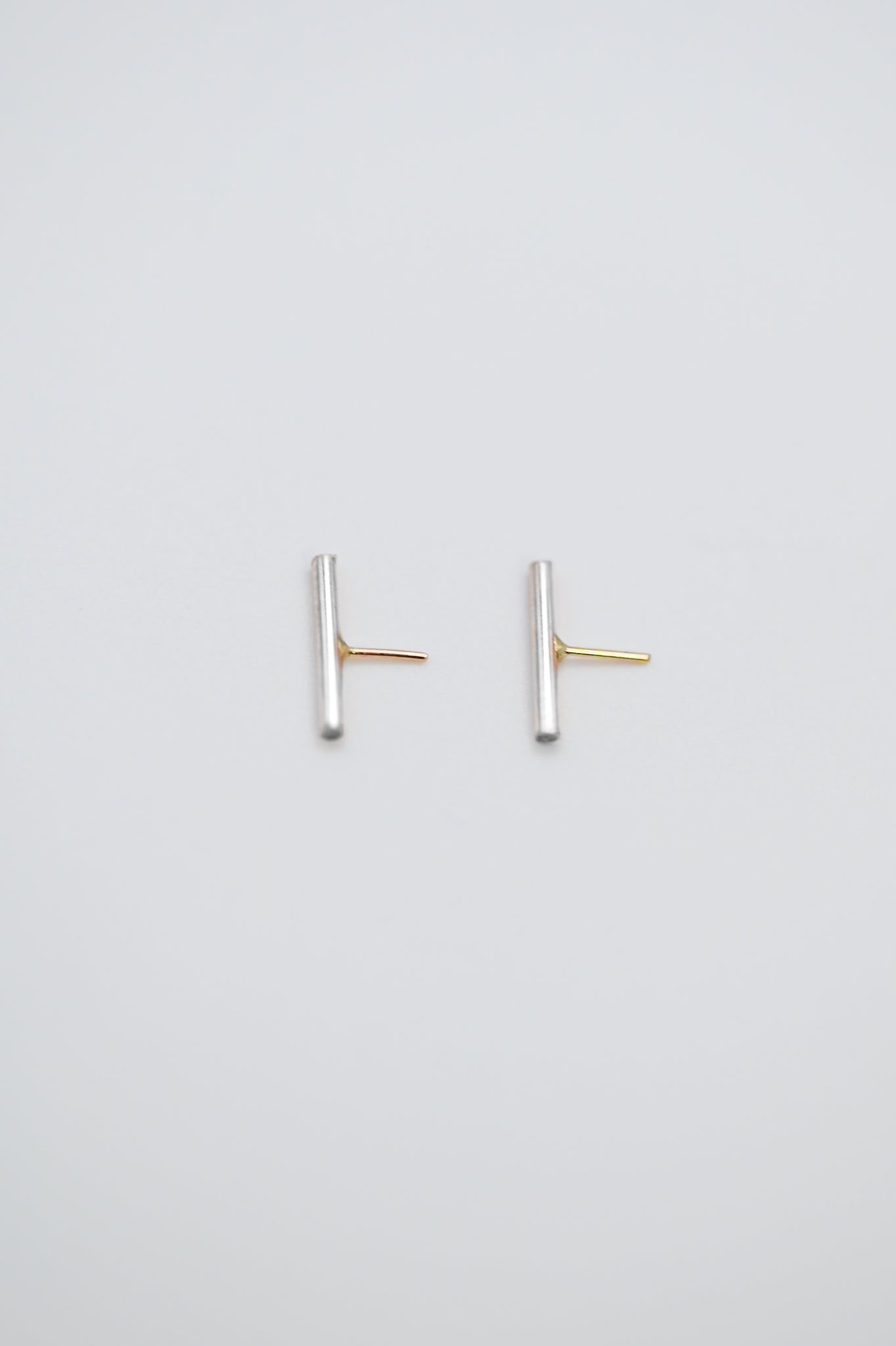 Mini Bar Flat Back Stud Earring