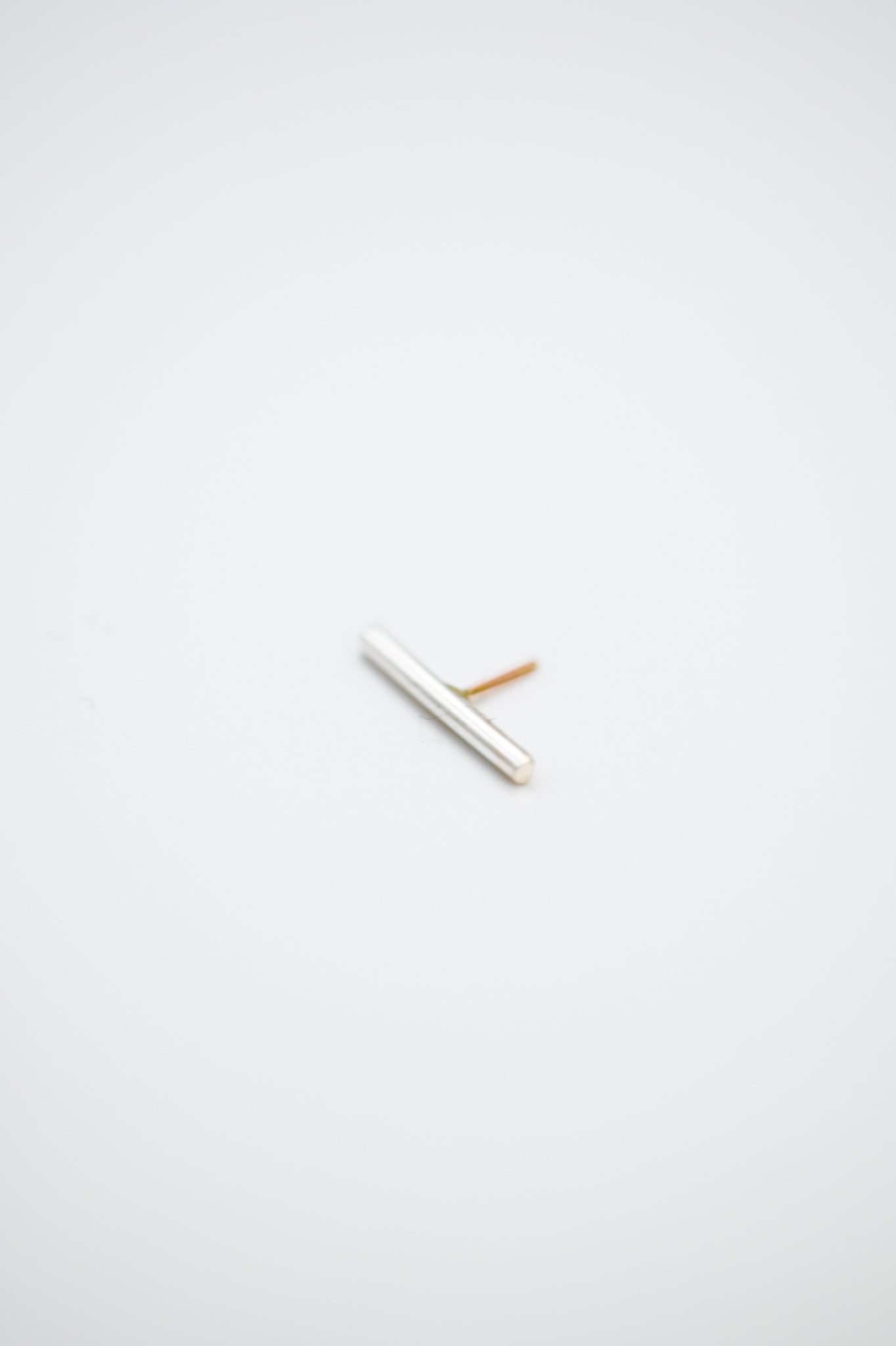 Mini Bar Flat Back Stud Earring