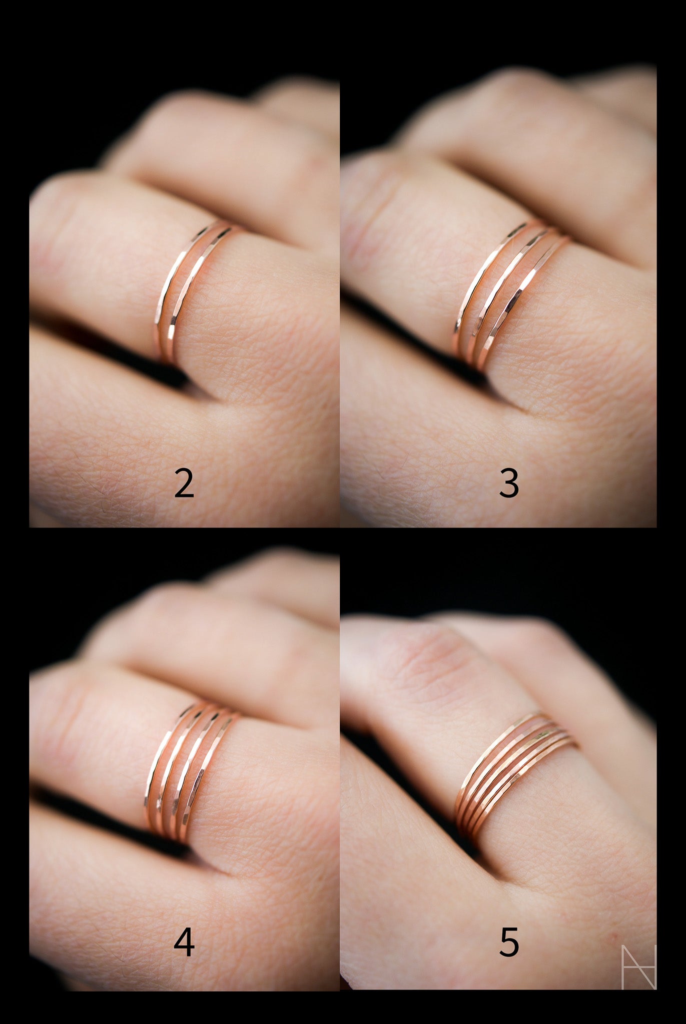 Ultra Thin Ring, 14K Rose Gold Fill