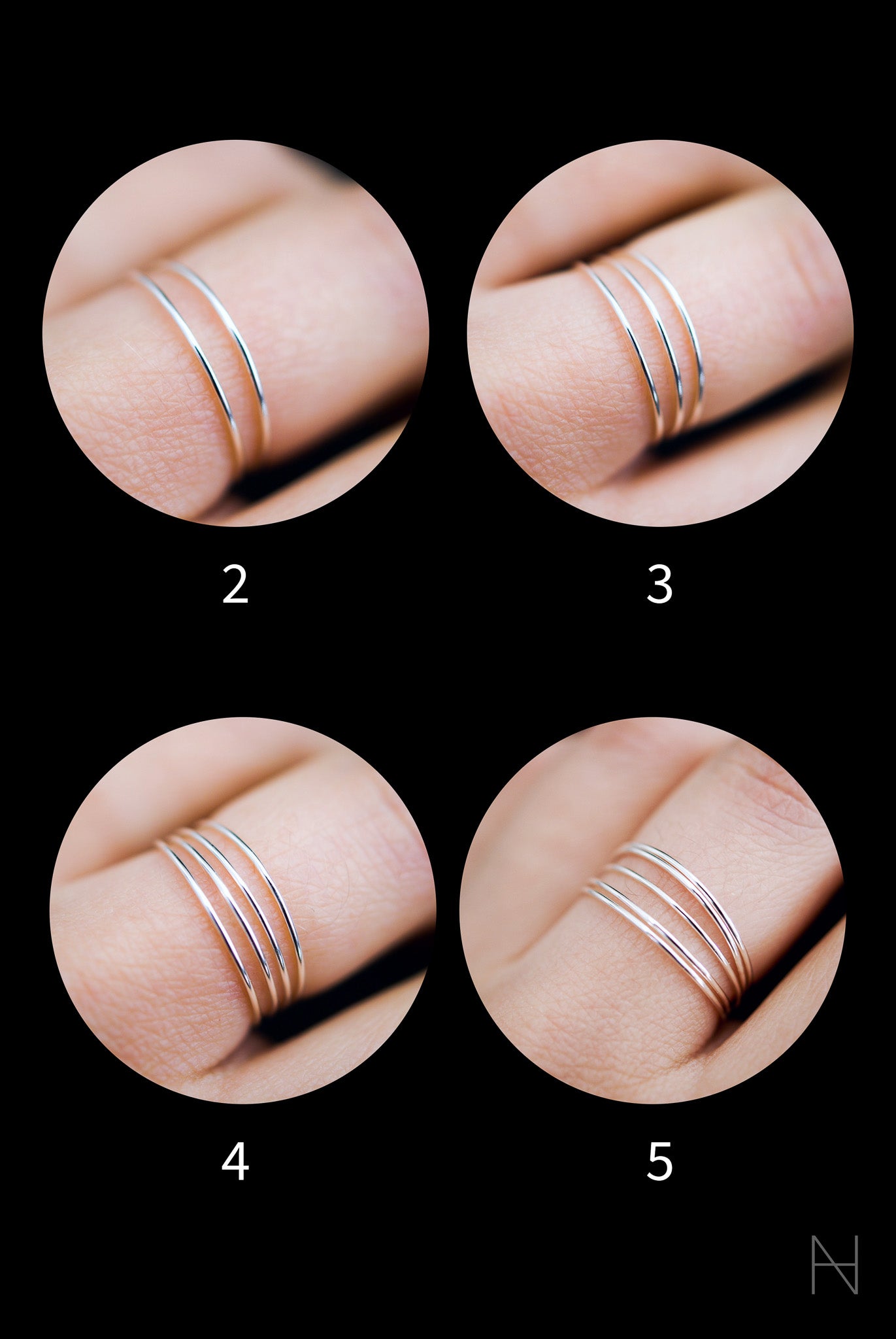 Ultra Thin Ring, Sterling Silver