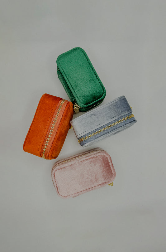 Mini Zipper Jewelry Travel Case