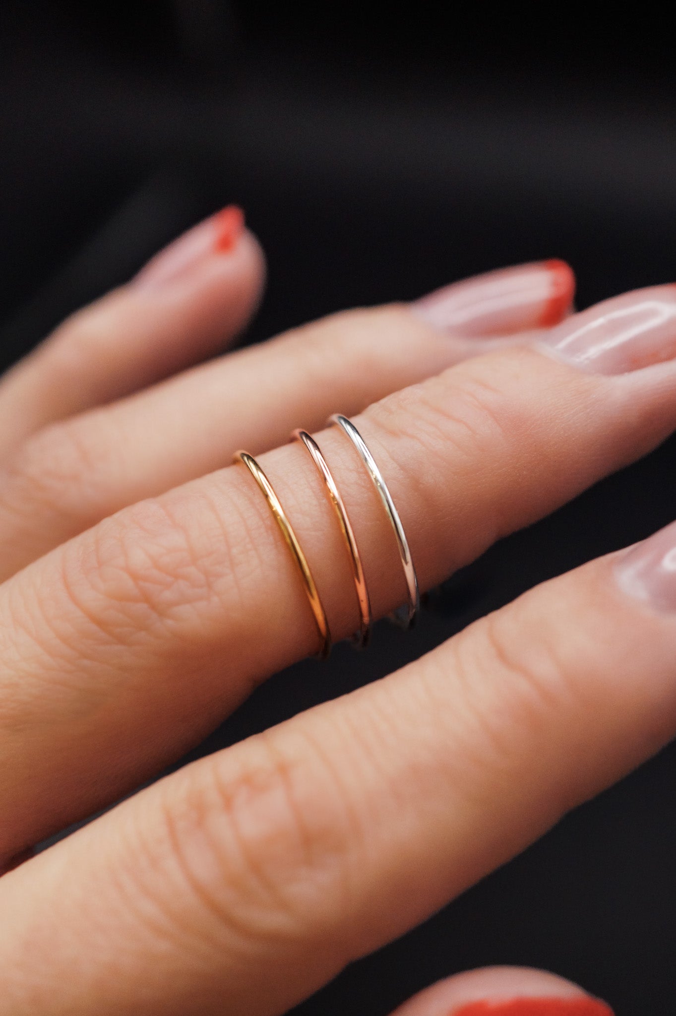 Medium Thick Ring, Sterling Silver