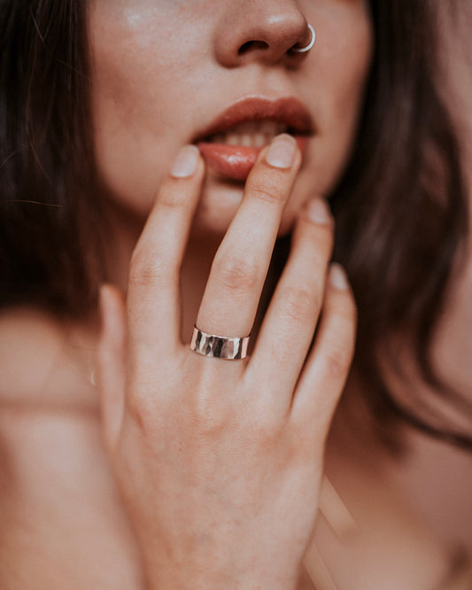 Wide Band, Sterling Silver