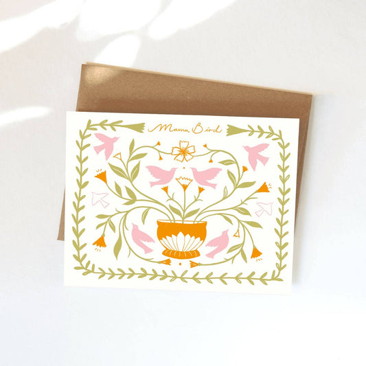 Mama Bird Greeting Card