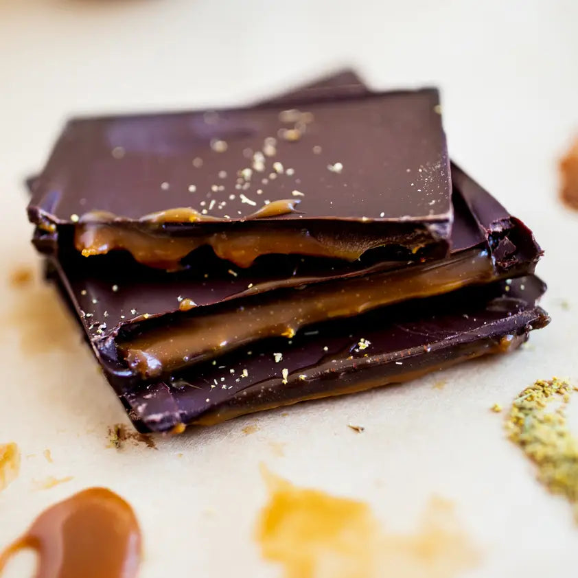 Fennel Pollen Caramel Chocolate Bar