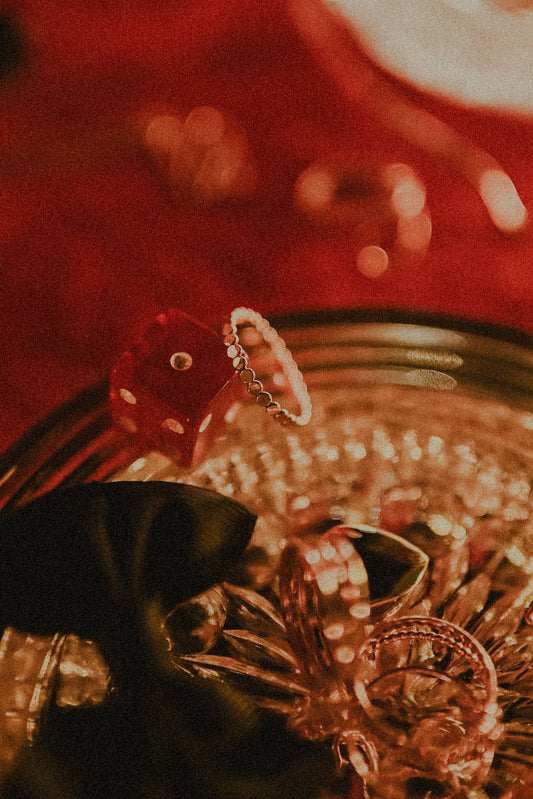 Mini Bead Ring, Sterling Silver