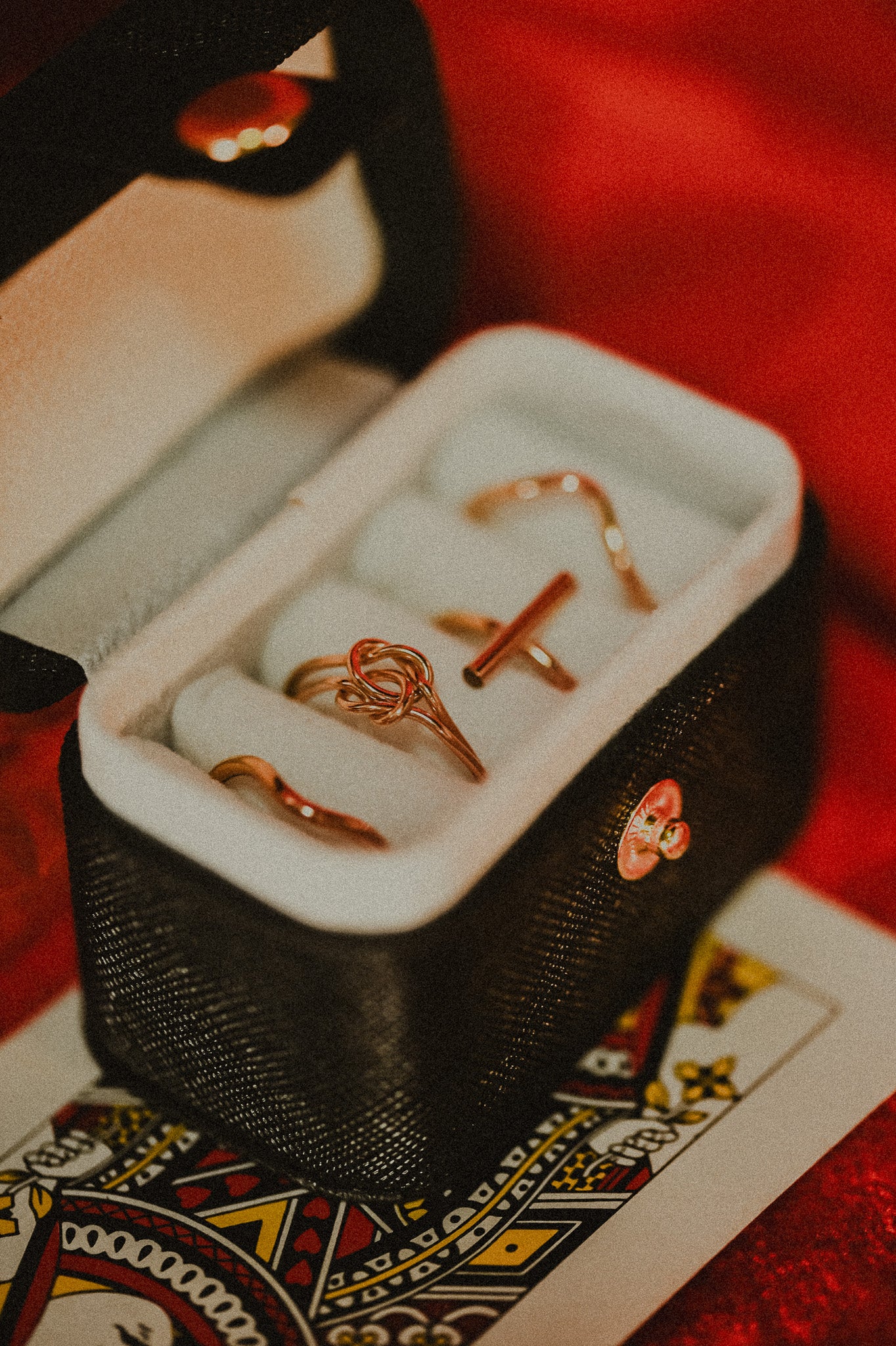 Double Knot Ring, 14K Rose Gold Fill
