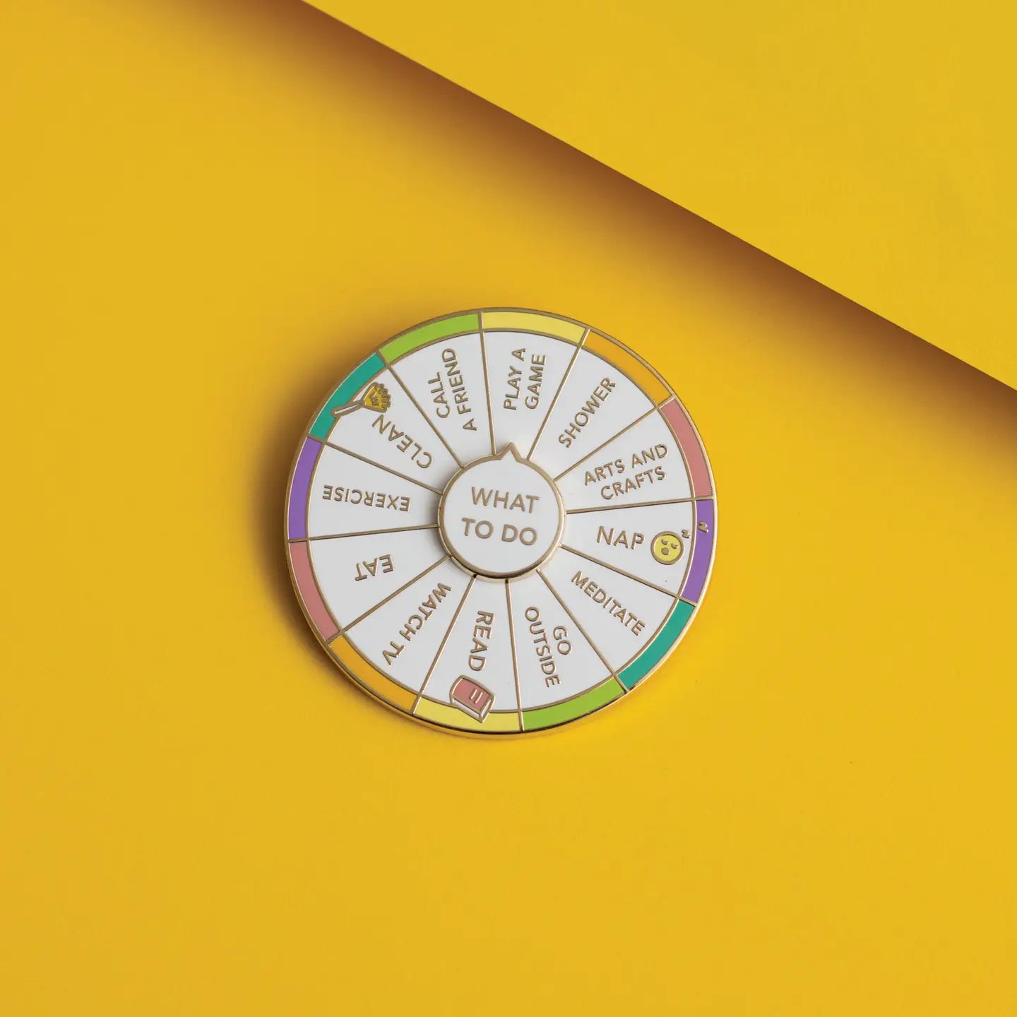 'What to Do' Interactive Enamel Pin