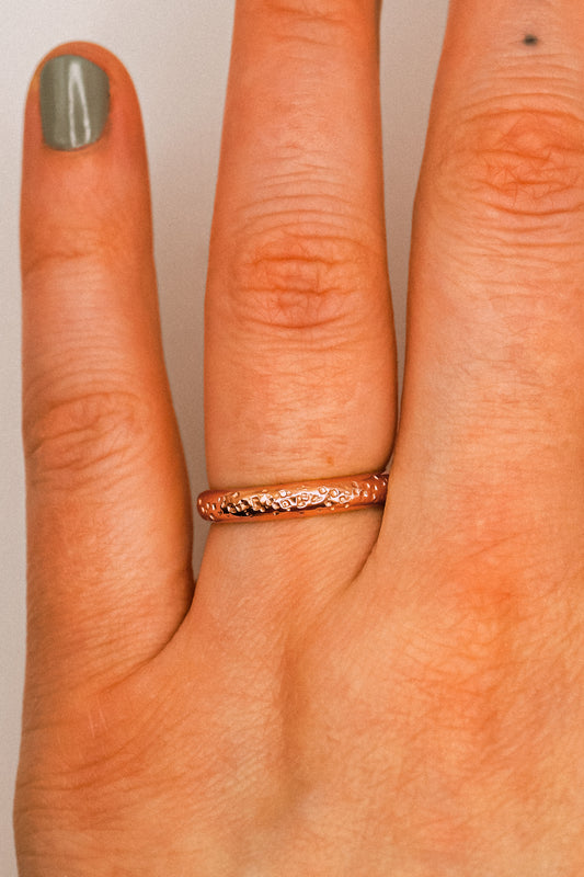 Chunky Band, 14K Rose Gold Fill