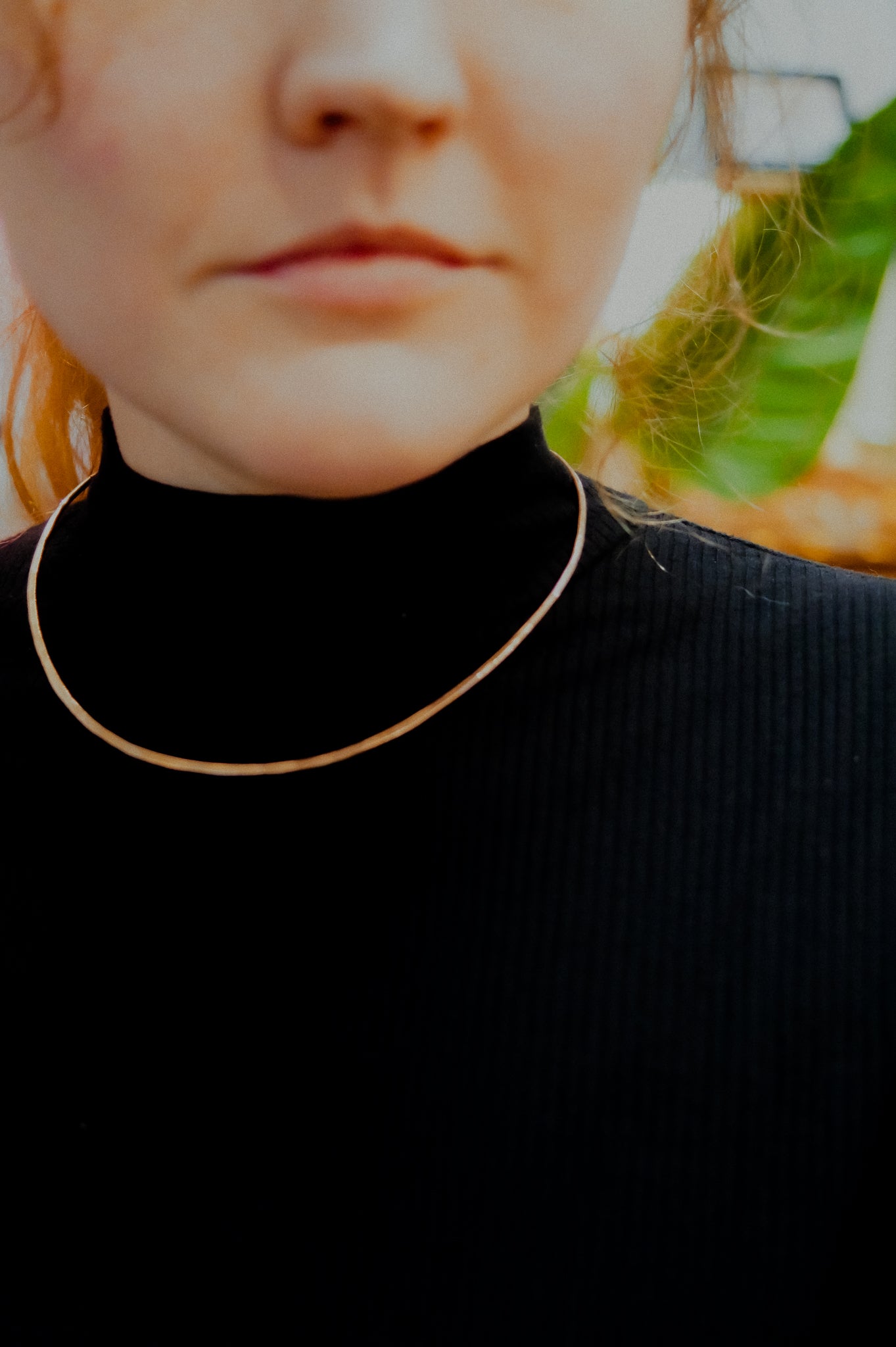 Hammered Collar Necklace, Gold Fill, Rose Gold Fill, or Sterling Silver