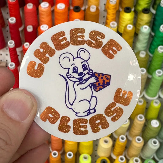 Cheese Please Vinyl Stickers