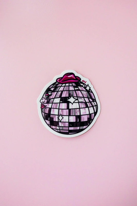 Disco Ball Vinyl Sticker