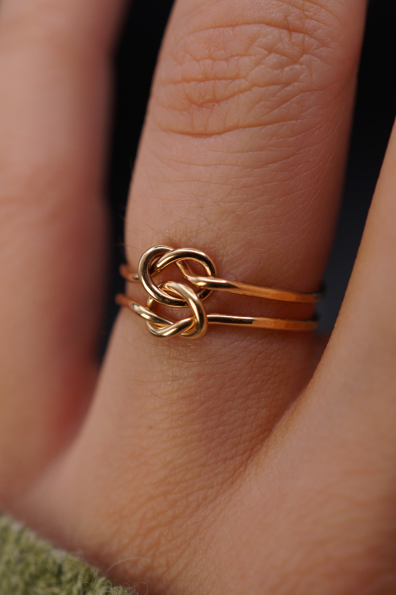 Double Knot Ring, 14K Gold Fill